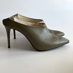 Zara taupe leather mule size 40